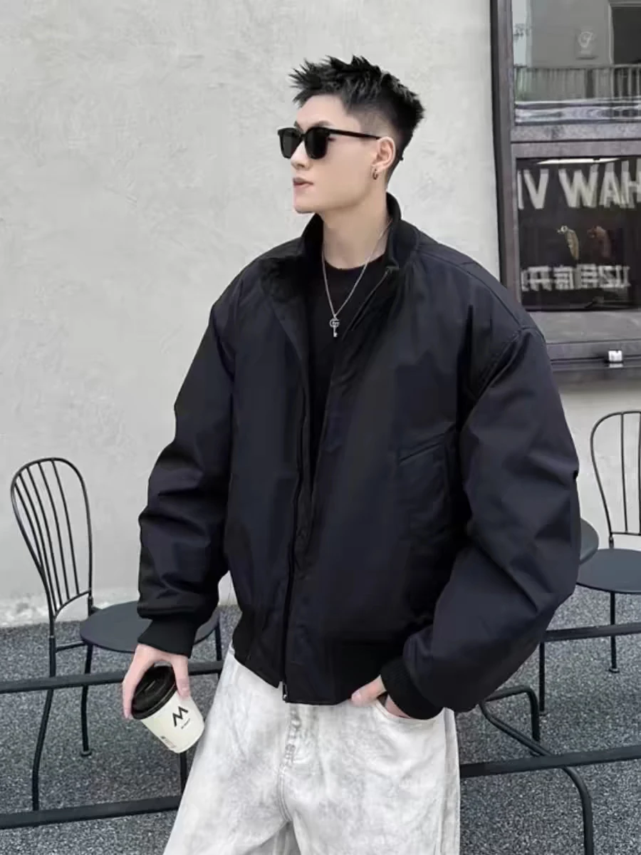 

Зимнее Thiened Pilot Jaet, мужское хлопковое пальто American Cleanfit, бейсбольное пальто, модное молодежное теплое длинное све на молнии