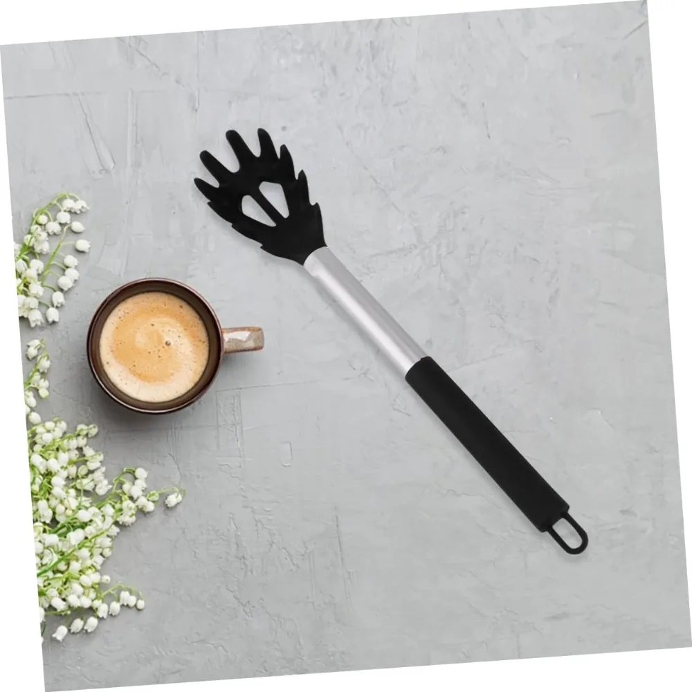 Силиконовая ложка-друшляк для лапши, гибкая кухонная ложка для домашнего ресторана, пищевая силиконовая устойчивая к царапинам посуда с