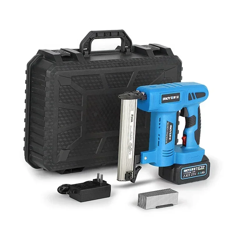 21V Battery Powered  Safety Upholstery Tool Cordless Electric Staple Gun Finish Nailer for Wood