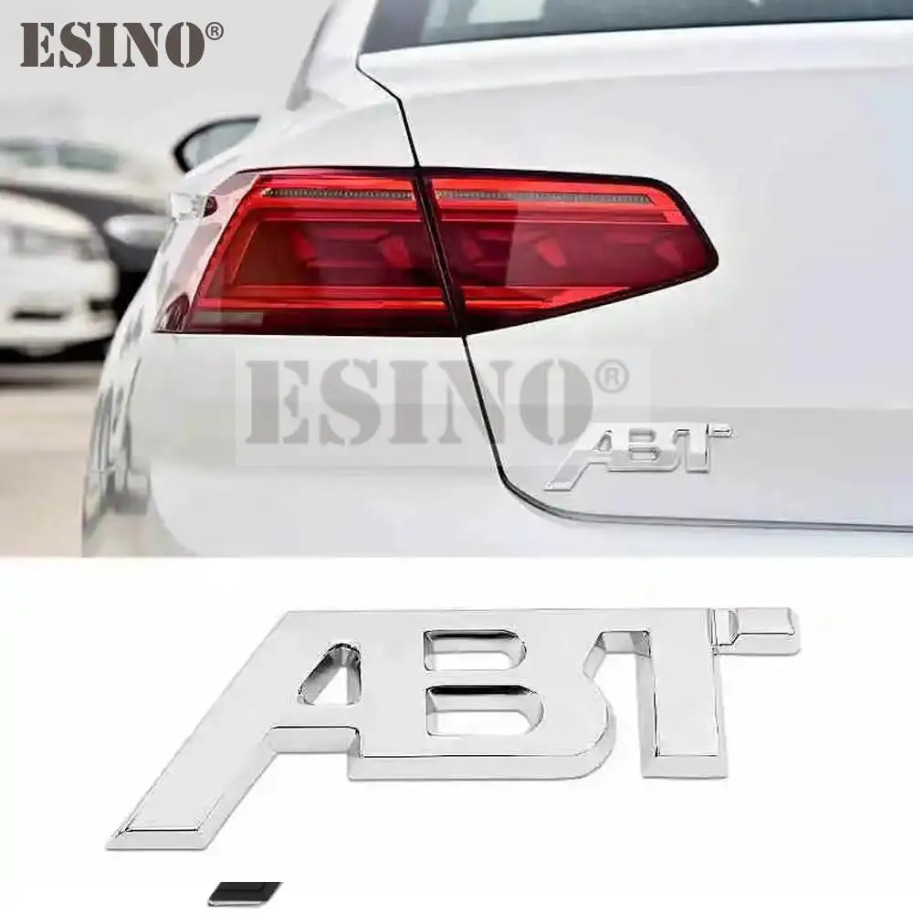 Pegatina adhesiva para coche, calcomanía de Metal de aleación de Zinc, emblema para guardabarros, maletero, cuerpo, puerta trasera, insignia para deportes ABT