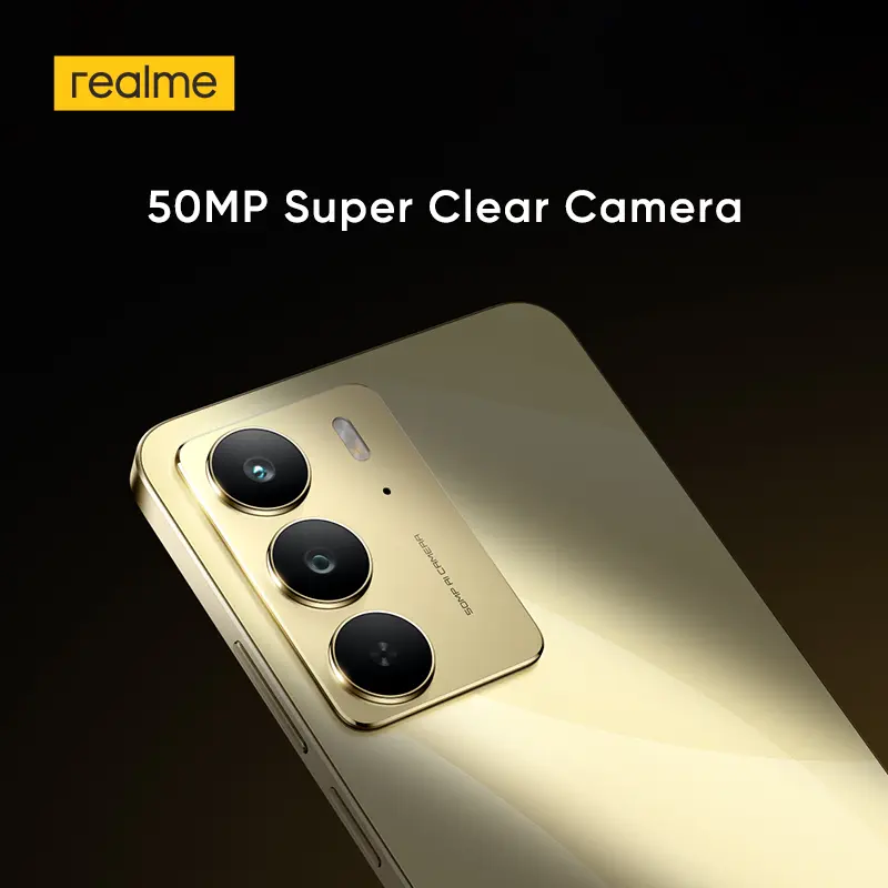 [النسخة الروسية] هاتف ذكي ريلمي C75 NFC مع معالج Helio G92 Max، شاحن 45 وات، شاشة 6.72 بوصة بمعدل تحديث 90 هرتز، كاميرا 50 ميجابكسل، بطارية 5828 مللي أمبير في الساعة - 6