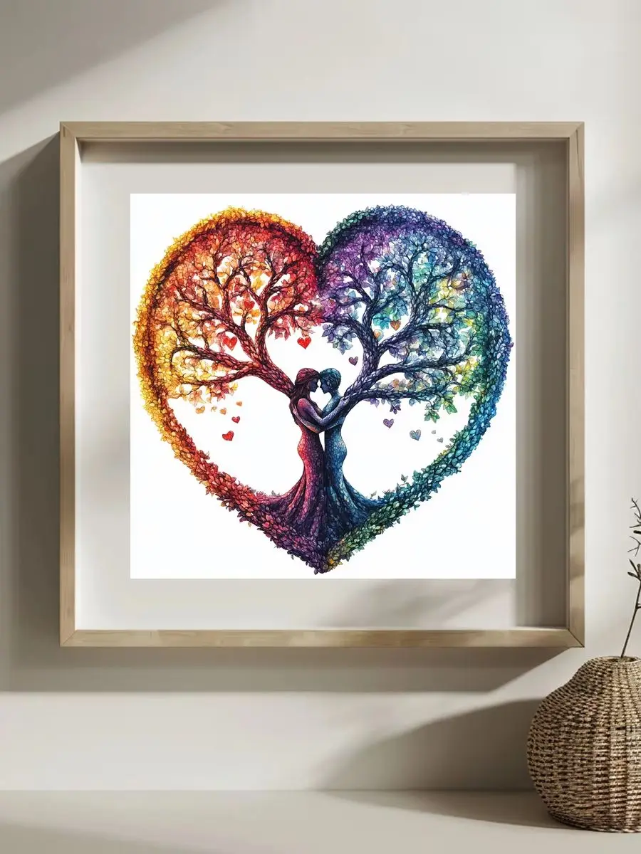 1 Stück 30x30 cm/11,8 Zoll, 11CT/14CT Kreuzstich-Set, DIY Valentinstagsgeschenk, Stickerei-Set für Feste, Porträts – Detail 1