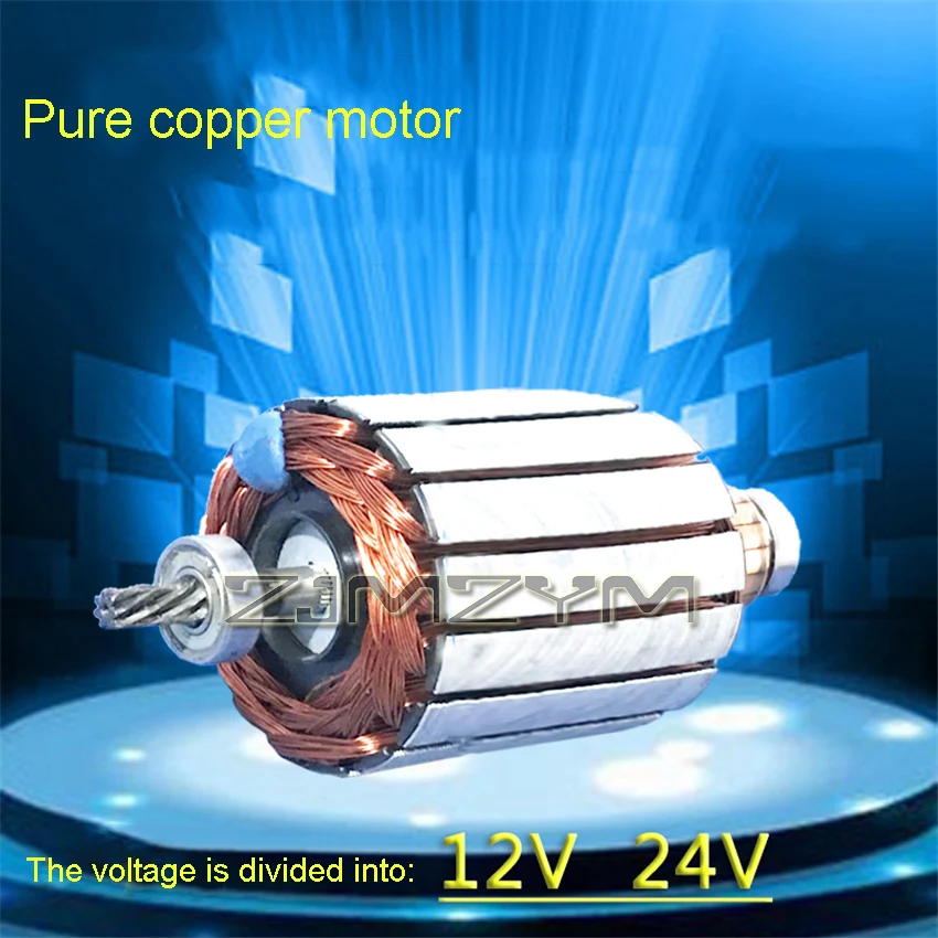 12V 24V 500W 200RPM DC Geared Motor, 9 Teeth/14 Teeth, High Torque Fertilizing Motor, Multi-purpose Sprocket