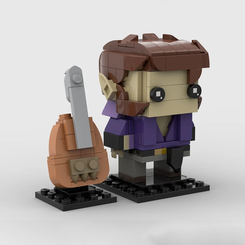 204pcs MOC Critical Role Vox Machina Scanlan Brickheadz Model Building Blocks Architecture Toy Christmas Gift Kids Idea Brick