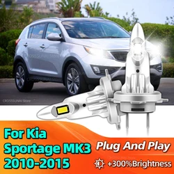 LED Headlight Bulbs 6000K Fanless 30000LM Wireless CSP Car Lights For Kia Sportage MK3 2010 2011 2012 2013 2014 2015