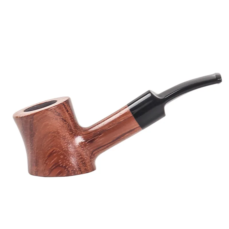 

Rosewood Hammer Pipe9mm Filter Tobacco Pipe Retro Gentleman Bent Type Handle Handmade Smoking Pipe With Accessory Old Dad'S Gift