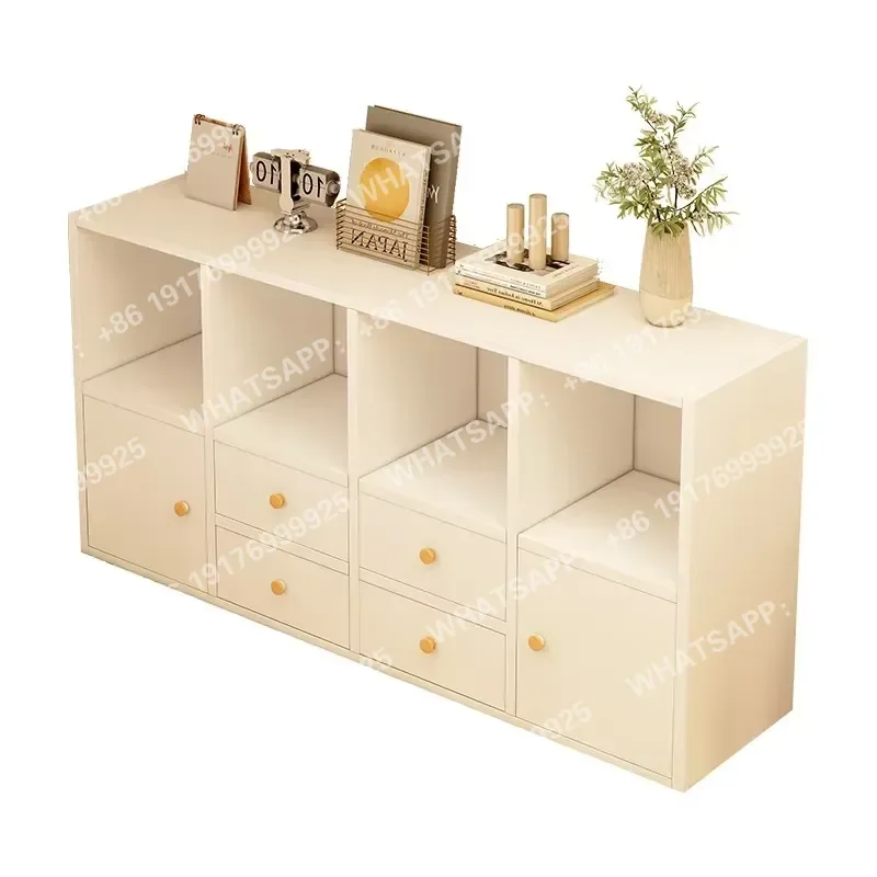 Multi-Layer Modern Living Room Storage Cabinet Doors Low Bookcase for Home Office Student Use Two Pieces Per Order-Great Bulk