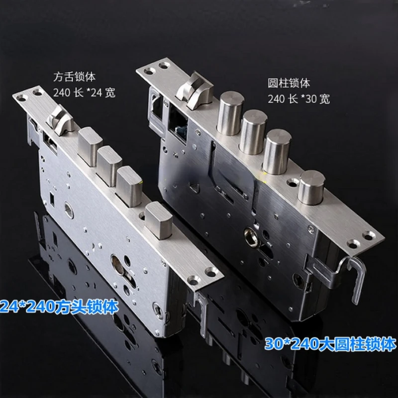 6068, 304stainless steel security door lock body,silent tongue,Mechanical lock and fingerprint lock body accessories