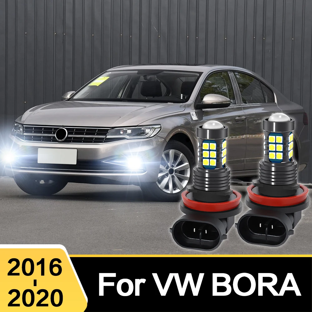 LED Car Light Front Bulb Fog Lamp For VW Volkswagen BORA 2016 2017 2018 2019 2020 Accessories