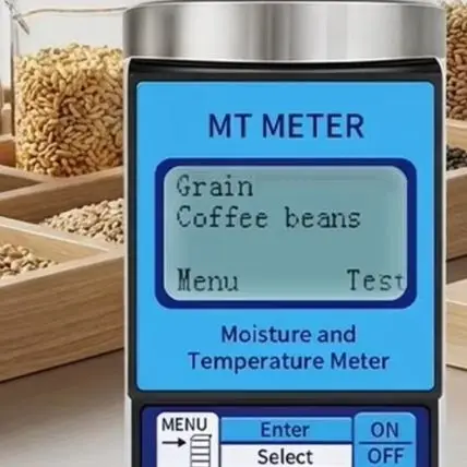 Portable For Moisture Analyzer For 43 Grains Paddy Rice Corn Humidity Detector Meter With LCD Display Automatic Calculation Tool
