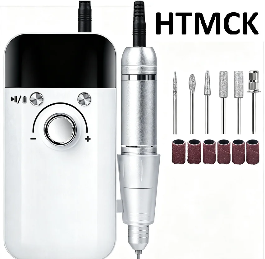 htmck-ポータブルネイルドリルマシン-45000rpm-低騒音充電式ネイルサンダーファイルツール-マニキュアサロン用