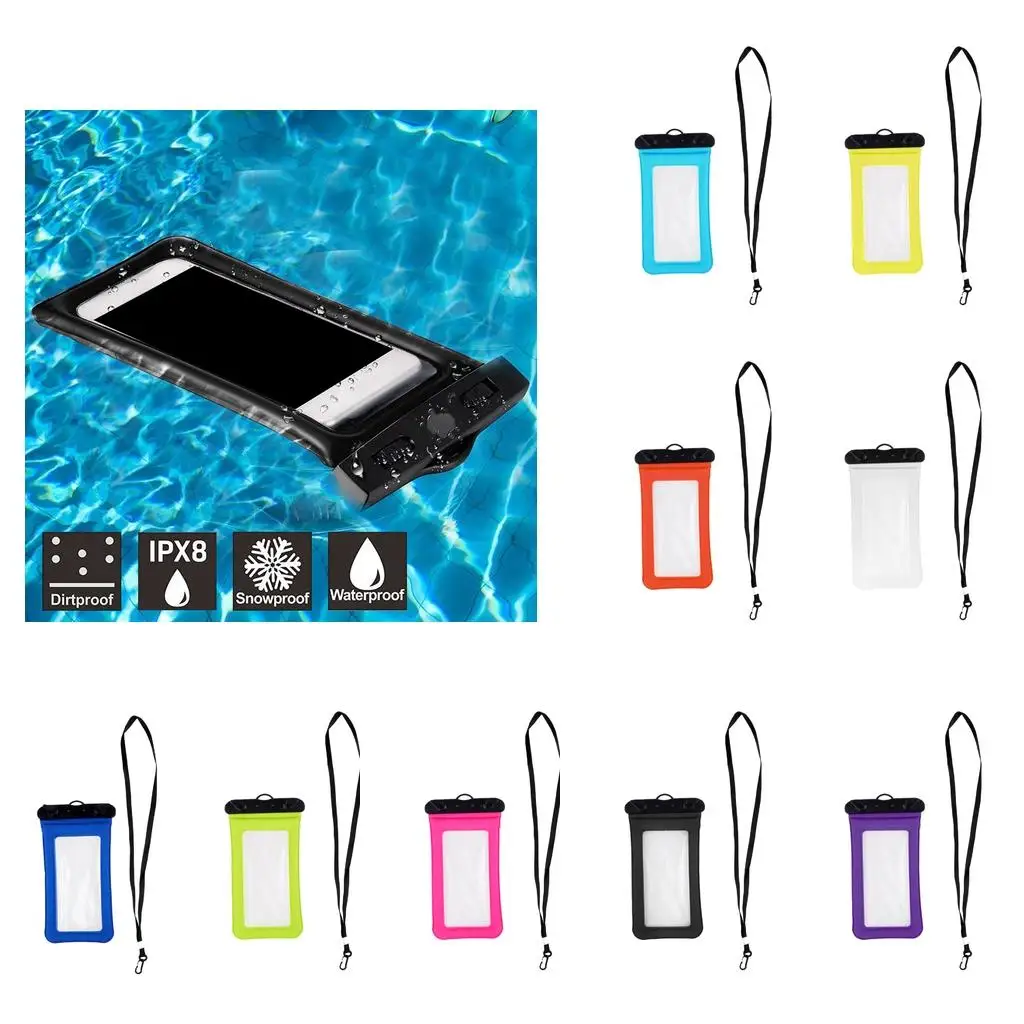 Waterproof Floating Phone Case Universal Dry Pouch Bag Underwater Holder Water Sports Accessory for Beach Pool Boating