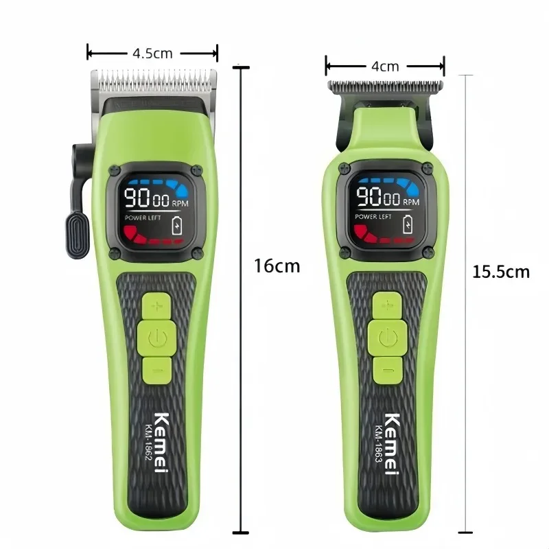 Kemei USB Rechargeable Professional Barber Styling Hair Trimmer Electric Hair Clipper Men's Hair Cutting Machine KM-1862 KM-1863