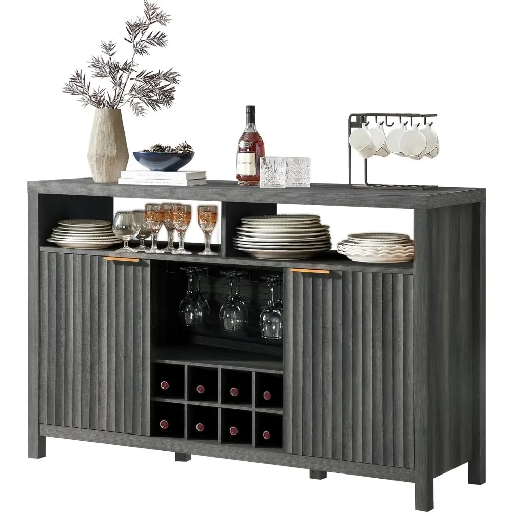 

Wine Bar Cabinets with Storage - Sideboard Buffet Cabinet for Home, 32.8" Tall Liquor Bar Cabinet for Kitchen