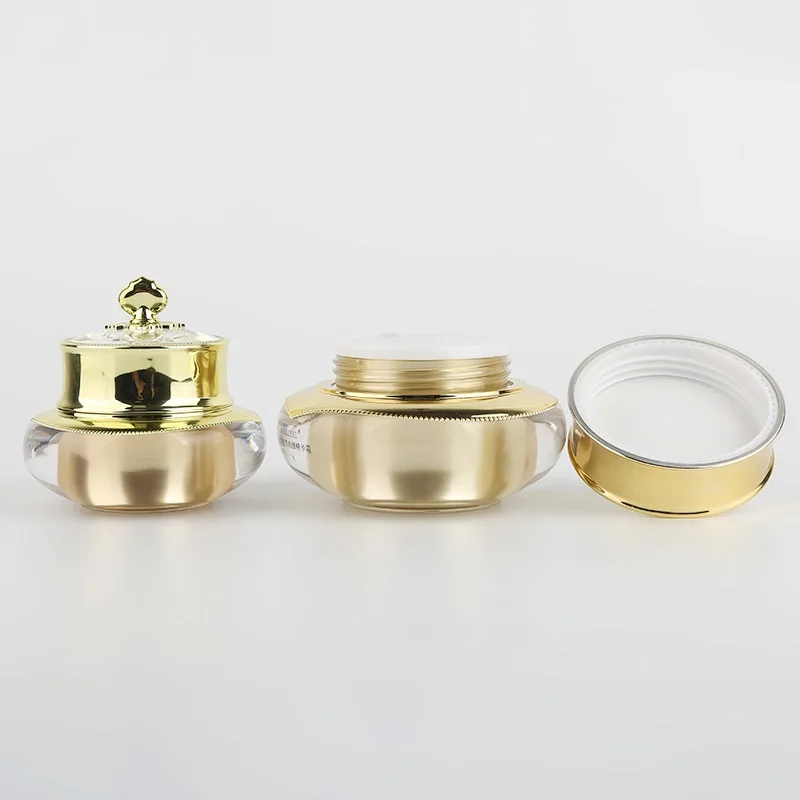 15G/30G gold crown shape cream jar pot tin eye serum/day cream/essence/moisture gel/art nail gel skin care cosmetic packing