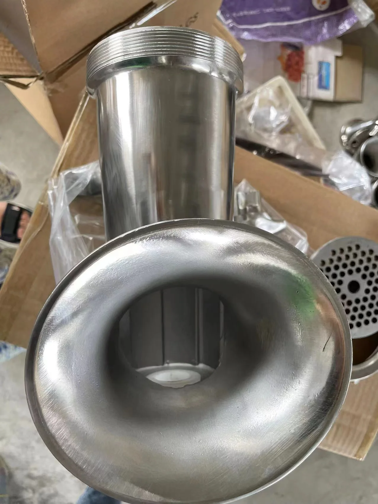 32 مفرمة لحم تعمل يدويًا، بكرة يدوية تجارية شديدة التحمل، مفرمة لحم من الفولاذ المقاوم للصدأ، ماكينة طحن لحم البقر متعددة الأغراض #2