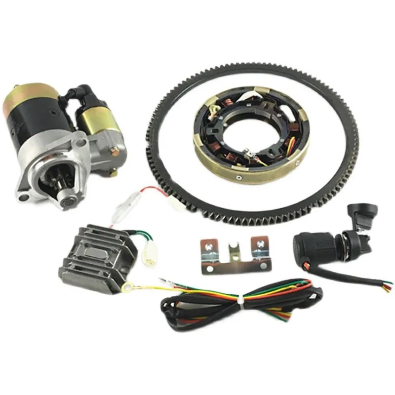 170F-188F Diesel Tiller Electric Start Modification Full Conversion Parts Kit