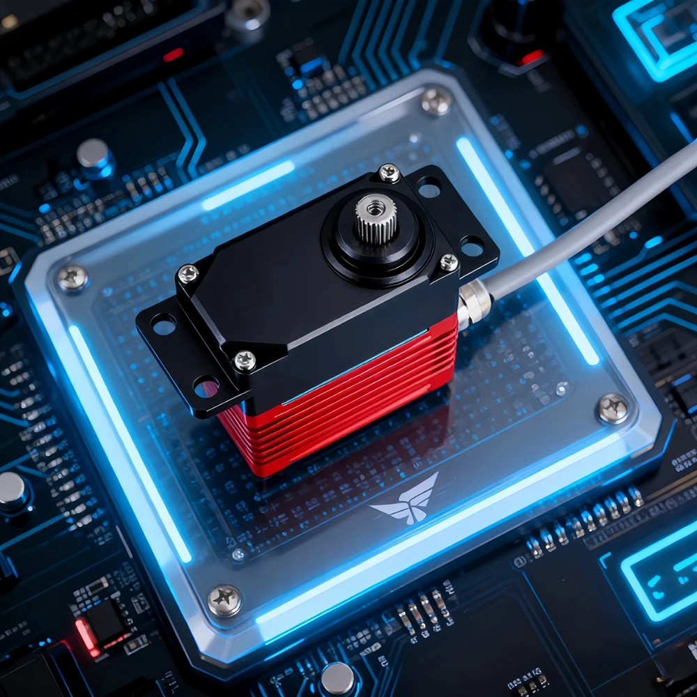 DES110 110Kg Servo sin escobillas de alto par de alta potencia 12V/24V 180 ° /270 °   Servo impermeable IP67 para automatización CNC de robótica de avión