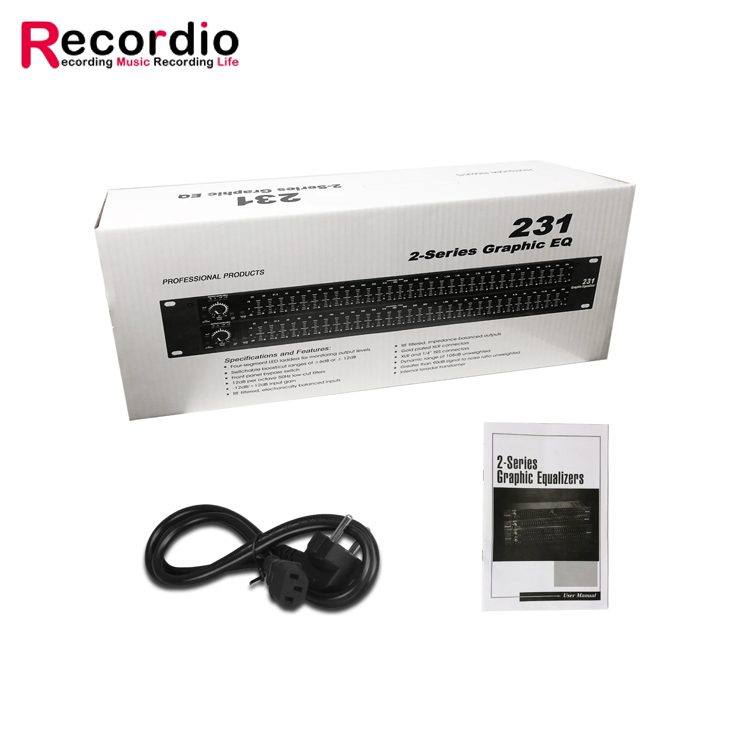 GAX- 231 Radio Studio Microphone Stereo Equalizer With CE Certificate