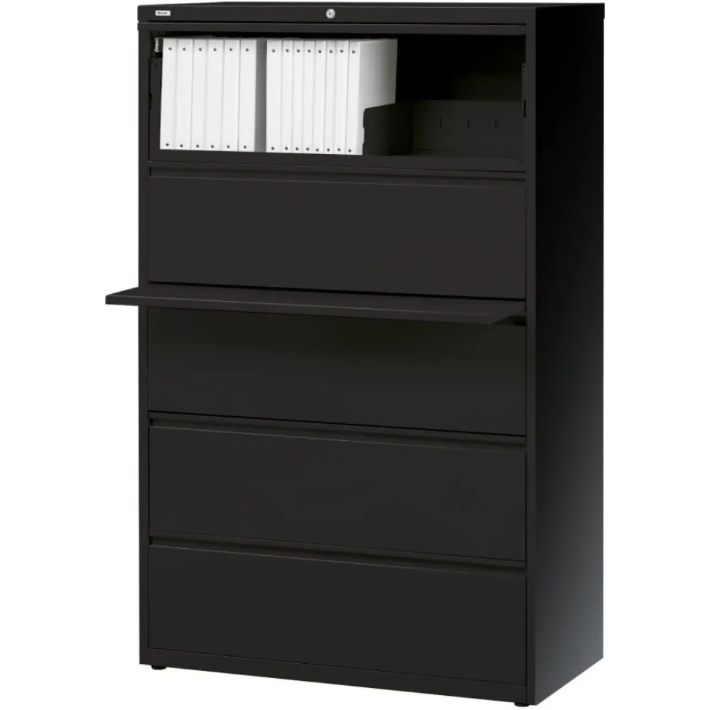 

Office Filing Cabinet, 5 Drawers Without Wheels, 42 Inches X 18-5/8 Inches X 67-5/8 Inches, Black Office Filing Cabinet