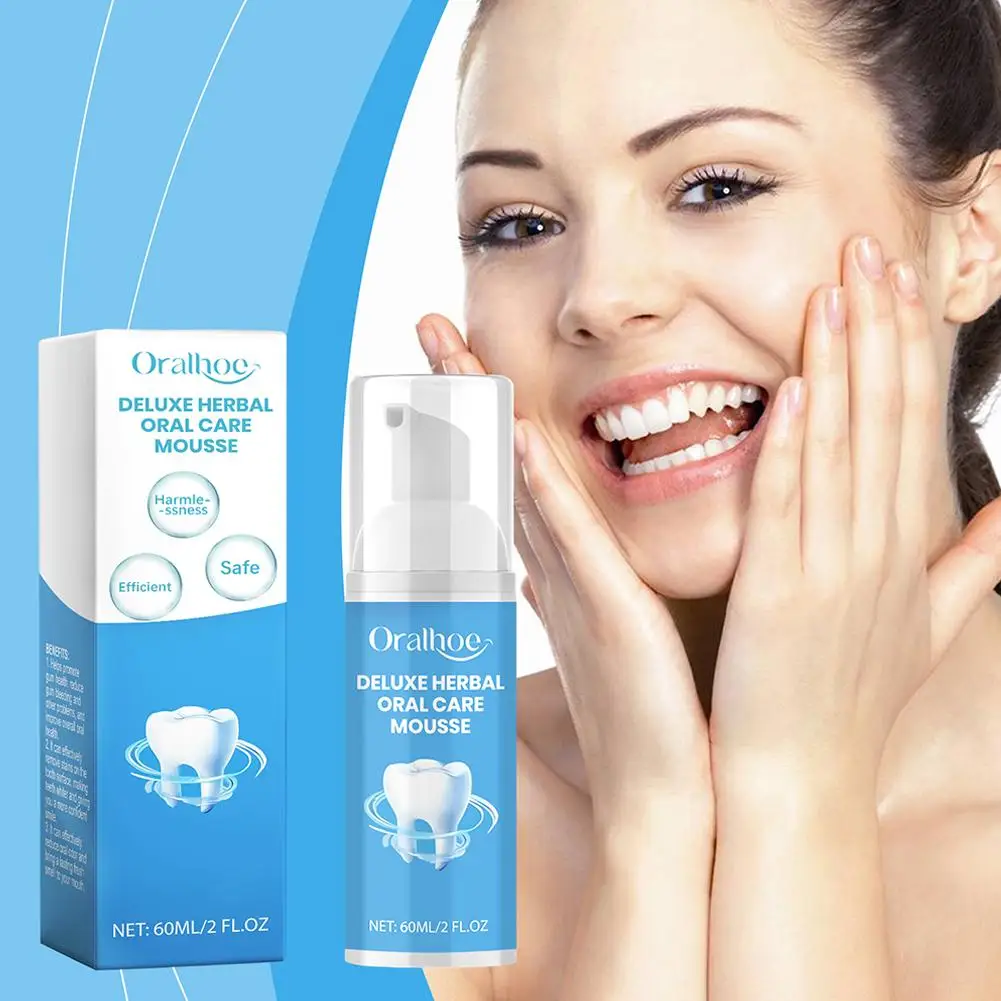 New 1PC High-end Toothpaste Teeth Cleaner Remove Stains Breath Hygiene Toothpaste Powder Oral Care Mousse Fresh Brightening R0J1