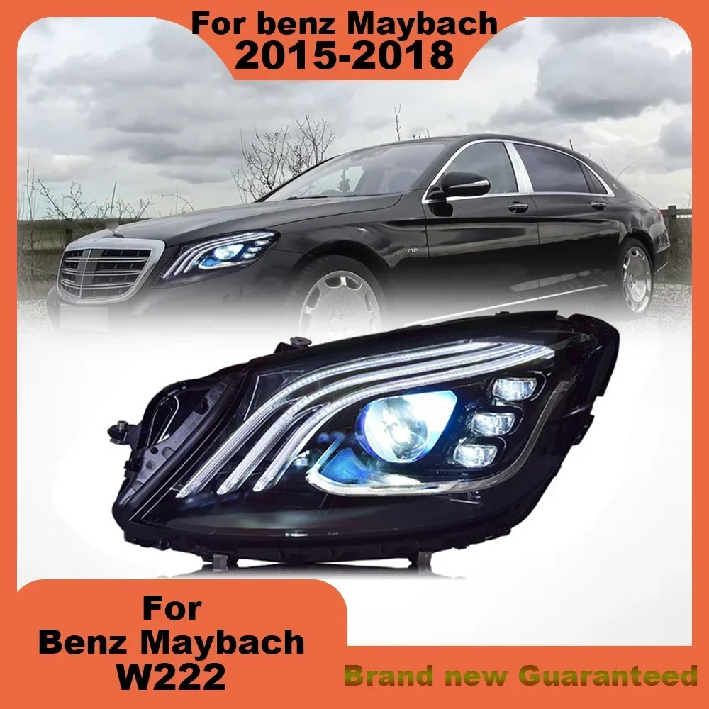 

Для Mercedes-Benz W222 2015-2018 S-Class Maybach модифицированная светодиодная фара лазерные линзы лампа головка переднего света аксессуары обновление