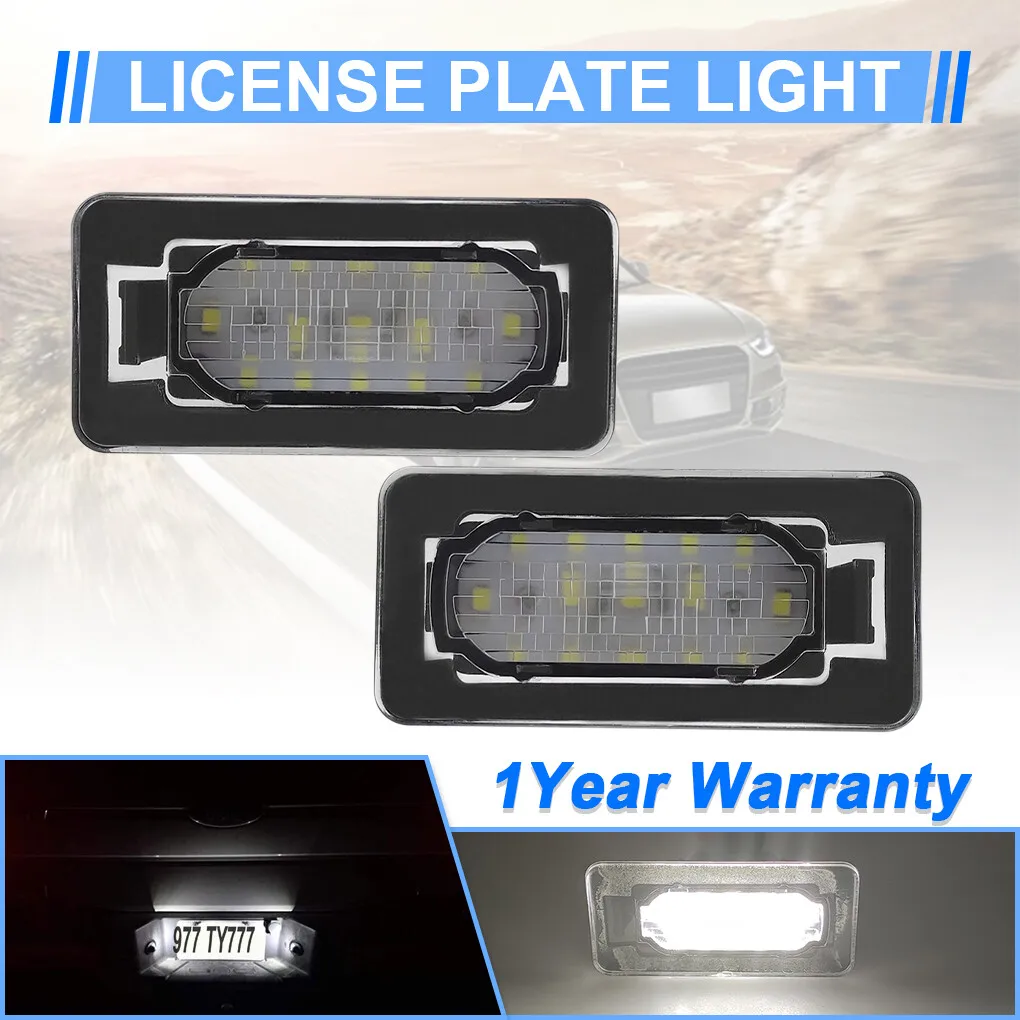 

Winetis 2Pcs For 2014-2019 Toyota Corolla Sedan Bright 6000K White LED License Plate Lights Number Tag Lamps
