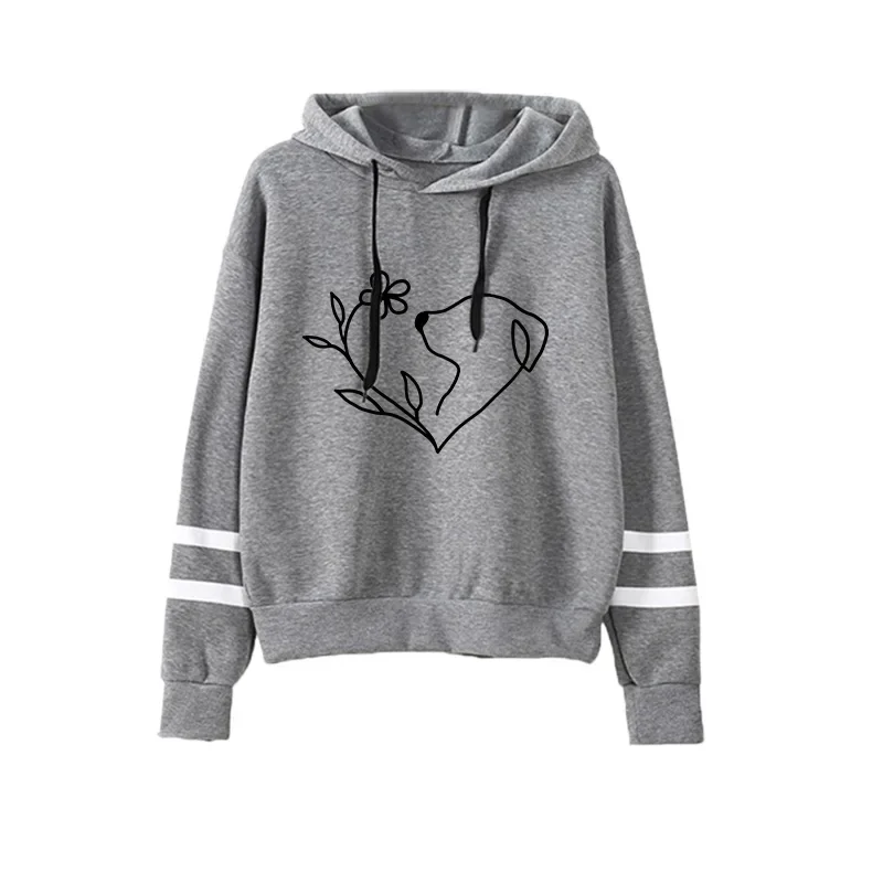 Sport Herfst Winter Veelzijdige truien Hot Sale Hoodies Streep Dames Sweatshirts Stijl Mode Casual Dagelijks Eenvoud Kwaliteit