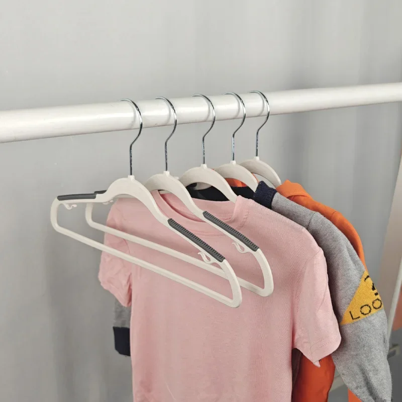 10/20 Pack Children's Clothes Hangers Non-Slip Durable Plastic Hanger with Swivel Hook for Skirts Space-Saving Closet Organizers
