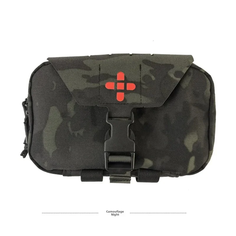 Nylon Material Tactical Outdoor Medical Emergency Kit MOLLE Fixed Storage Bag Camping Portable Quick Medical Bag