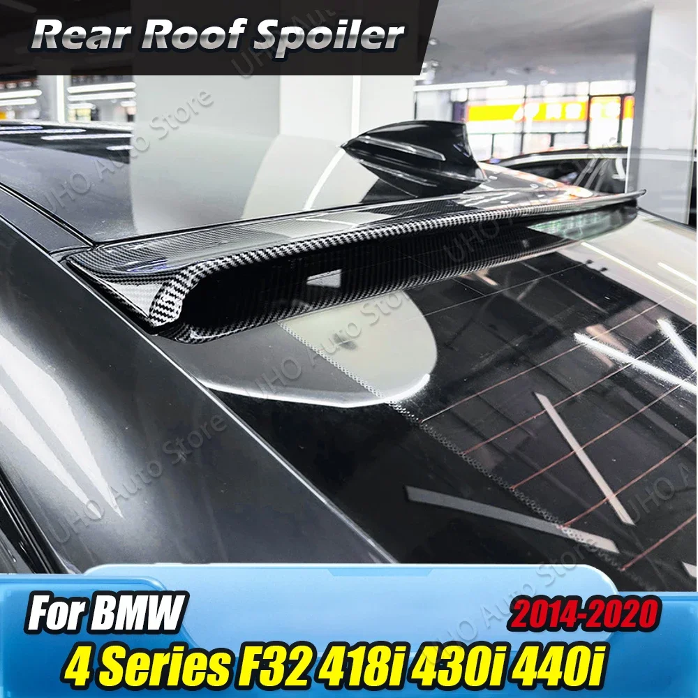 Car Rear Trunk Middle Roof Spoiler For BMW 4 Series F32 418i 430i 440i 2014-2020 Tail Wing Splitter Gloss Black Trim Body Kits