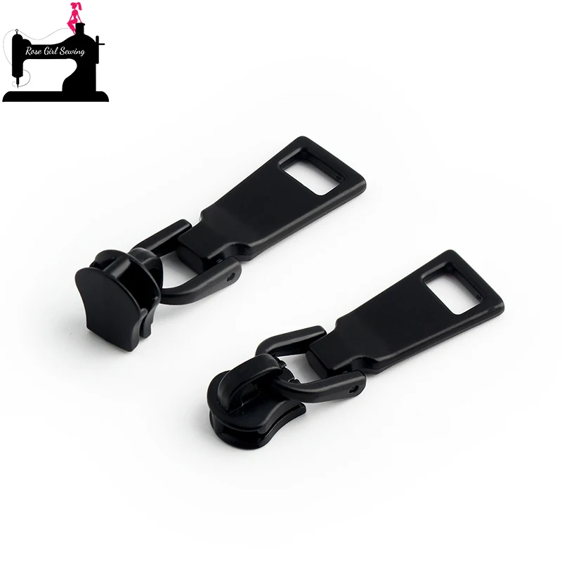

10/50/100PCS Black 45x14mm 5# Metal Teeth Zipper Sliders For Zippers Tape Purse Pocket Coat Bags Luggage Replacement Accessories