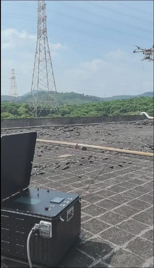 5000watt Power Supply Uav Tether 6000watt Tethered Drone System For High Illumination Led Lighting