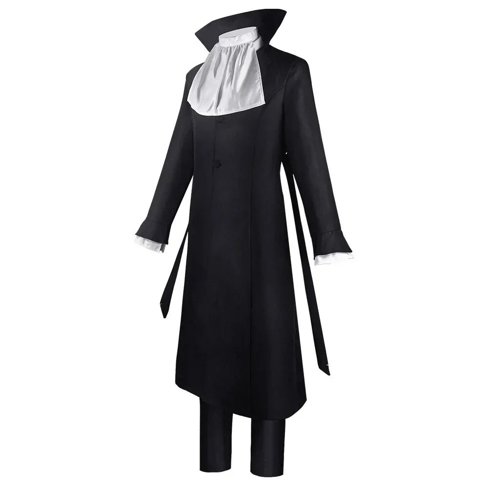 Ryunosuke Akutagawa Cosplay Costume Black Trench Coat With Shirt Pants Ryunosuke Akutagawa Outfits For Comic Con Costume de Cosp