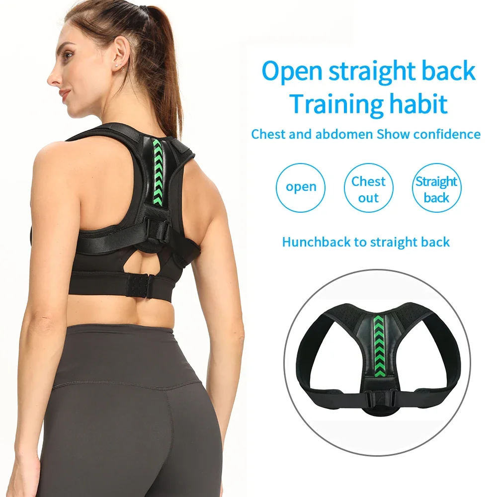 Adjustable Back Shoulder Posture Corrector Belt Clavicle Spine Support Reshape Your Body Home Office Sport Upper Back Neck Brace