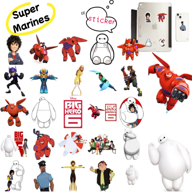 

Super Marines Anime Personality Stickers Kids Cartoon Mobile Phone Water Cup Notebook Decoration Waterproof Material Sticker