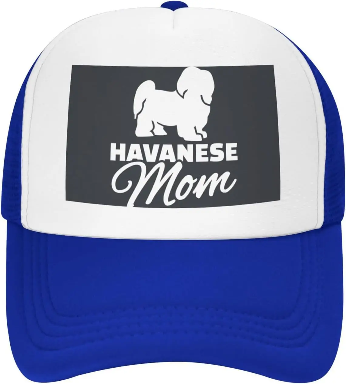 Havanese Dog Mom Unisex Adjustable Summer Outdoor Adult Mesh Baseball Hat Truck Hat Sandwich Hat for Men Women Sun protection