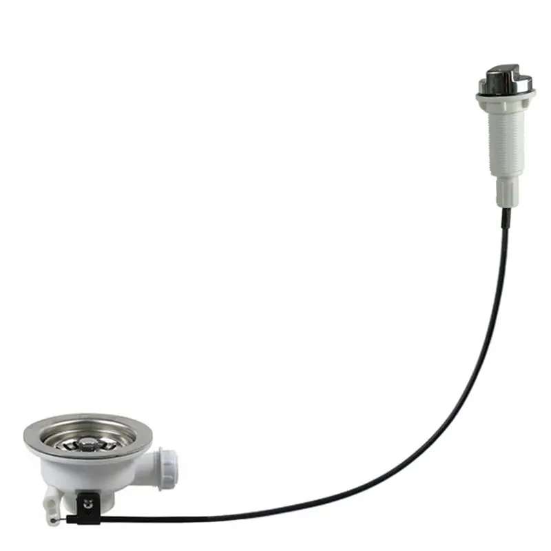 

LLCS-114Mm Bowl Type Table Control Sink Strainer Trap Sink Strainer With Overflow Sewage Trap Catch Catcher Plug Drain Waste