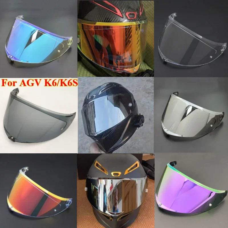 Helmet Face Shield Visor Windshield for AGV K6/K6S UV Protection Photochromic Black Lens Shield,Motorcycle Accessories