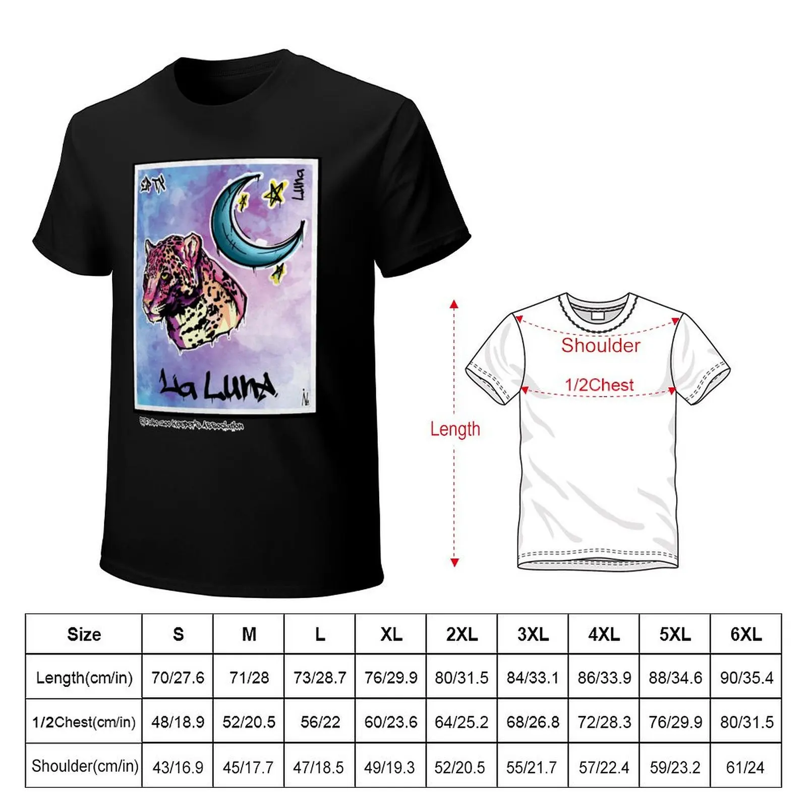La Luna - The Moon T-Shirt Plus Size Lightweight Top