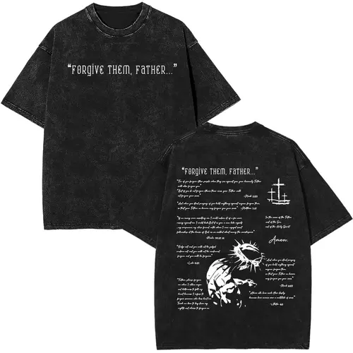 Imagen 2 del producto Jesús es rey Biblia religiosa cristiana Vintage camiseta lavada hombres mujeres algodón pantalón corto Casual manga corta Camiseta de gran tamaño ropa de calle