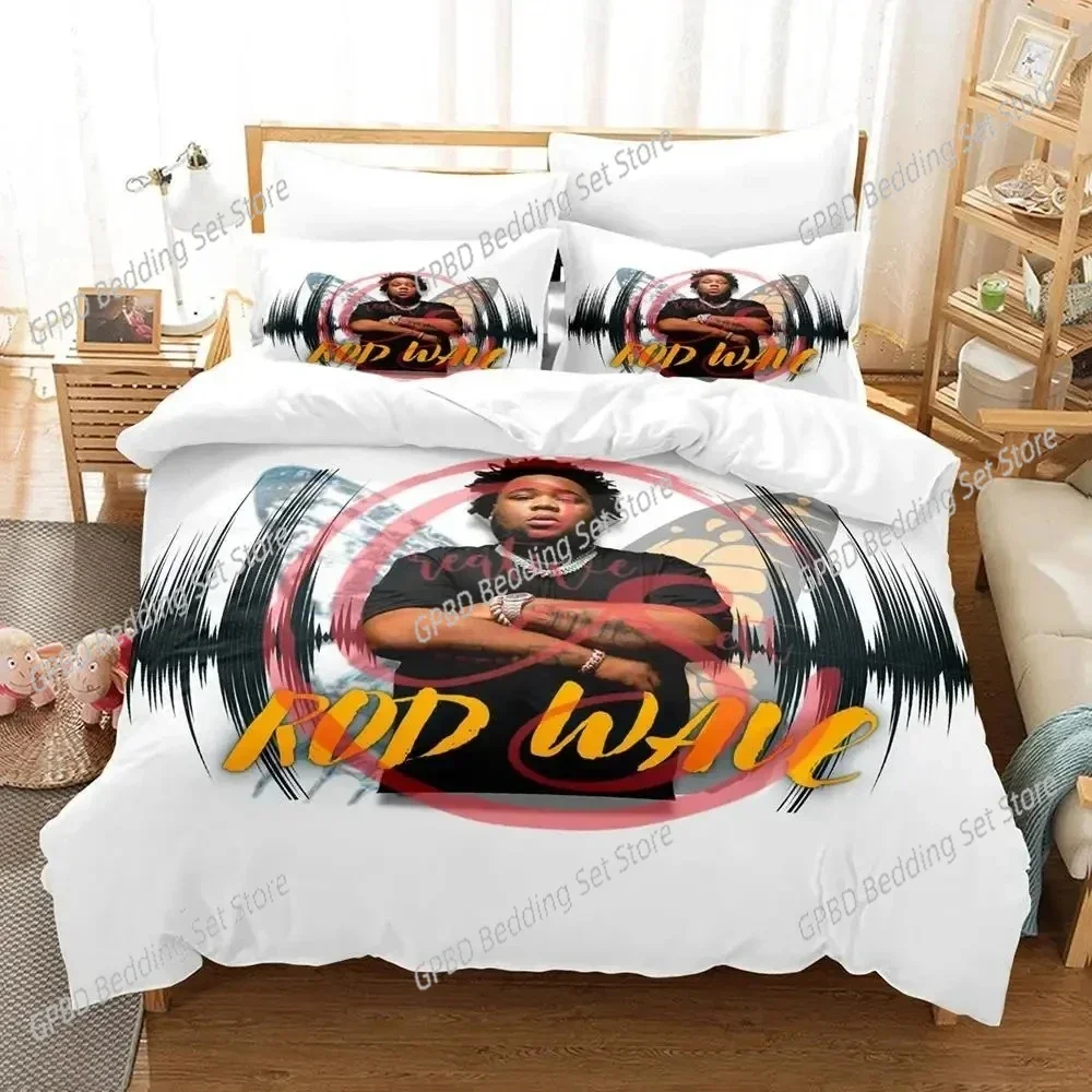 3D Print Rapper Rod Wave Comfortable Duvet Quilt Cover Pillowcase Bedding Set Children Bedroom Decoration Home Textile