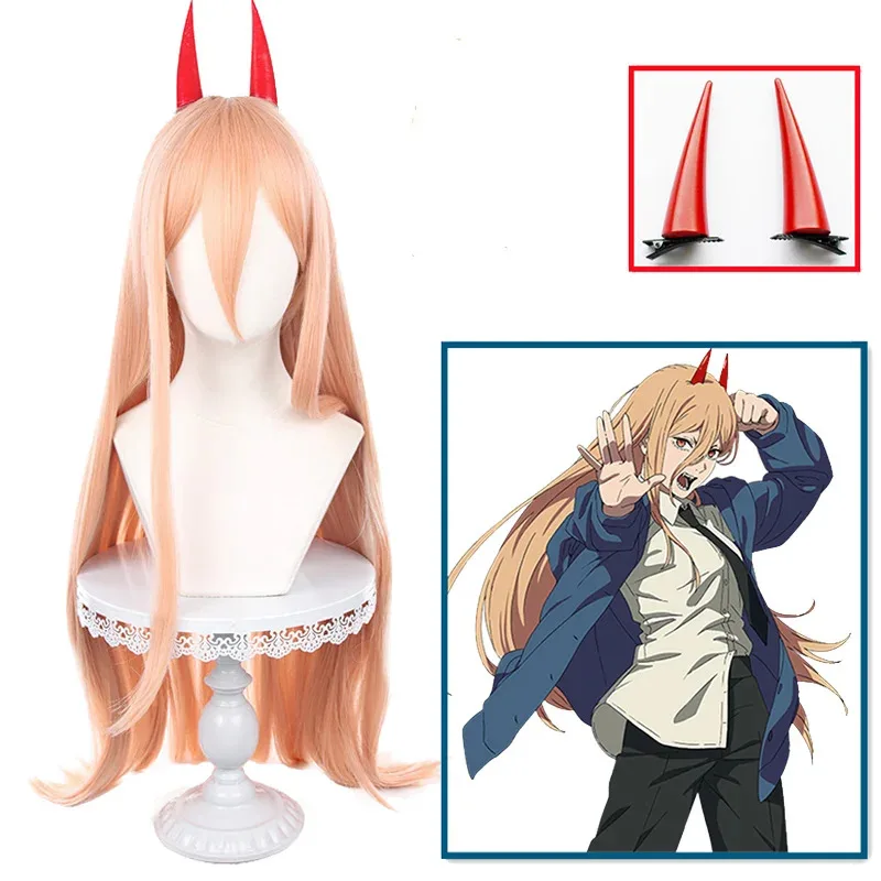 

Аниме Power Косплей Парик Бензопила Человек Макима Длинные Оранжевые Розовые Термостойкие Синтетические Волосы Парики Для Ролевых Игр