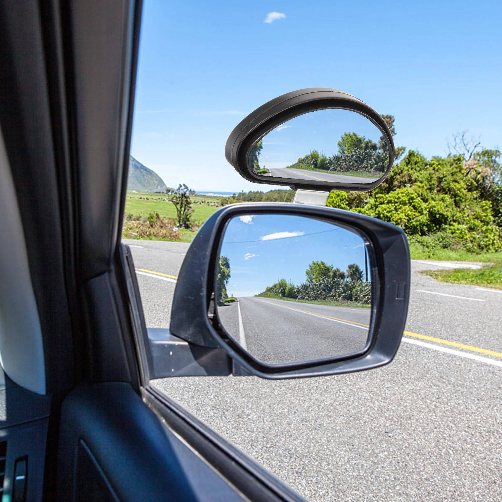 

2Pcs Car Mirror Blind Spot Auxiliary Mirror for Drivers Durable Stable Installation Wide Angle Blind Spot Monitor