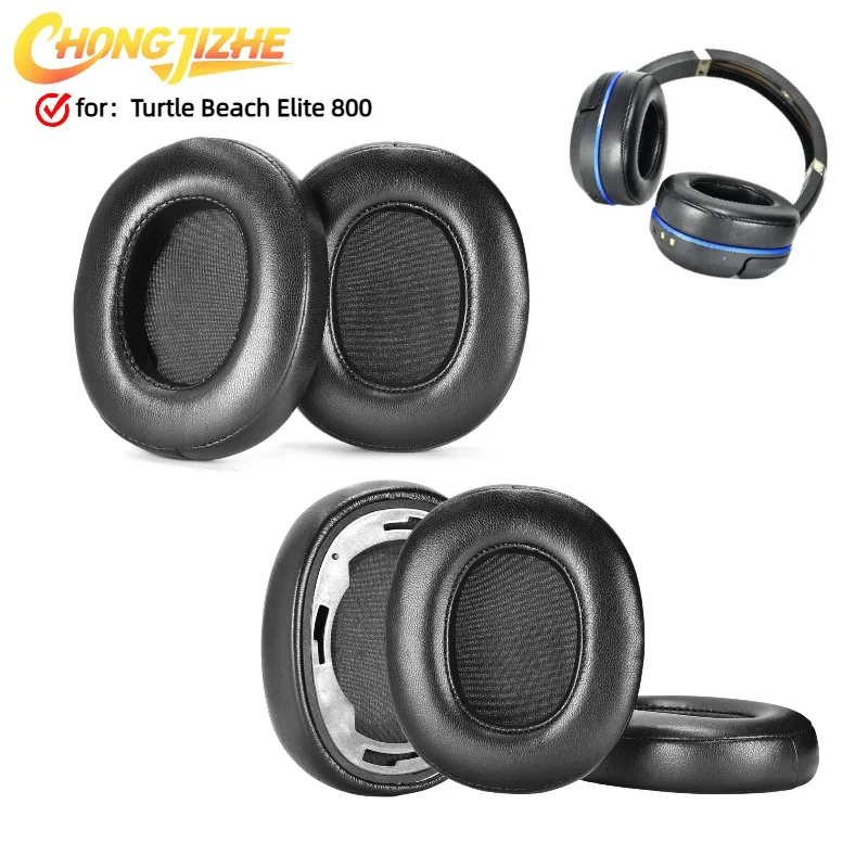 

CHONGJIZHE Replacement Earpads Foam Ear Pads With buckle for Turtle Beach Elite 800 Headphones Earmuff Earphone Sleeve Headset ，