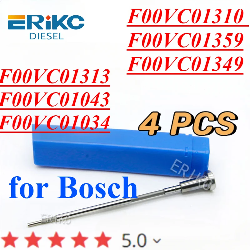 

4PC F00VC01313 F00VC01043 F00VC01034 Diesel Injector Control Valve F00VC01310 F00VC01359 Valve Assembly F00VCO1349 for Bosch