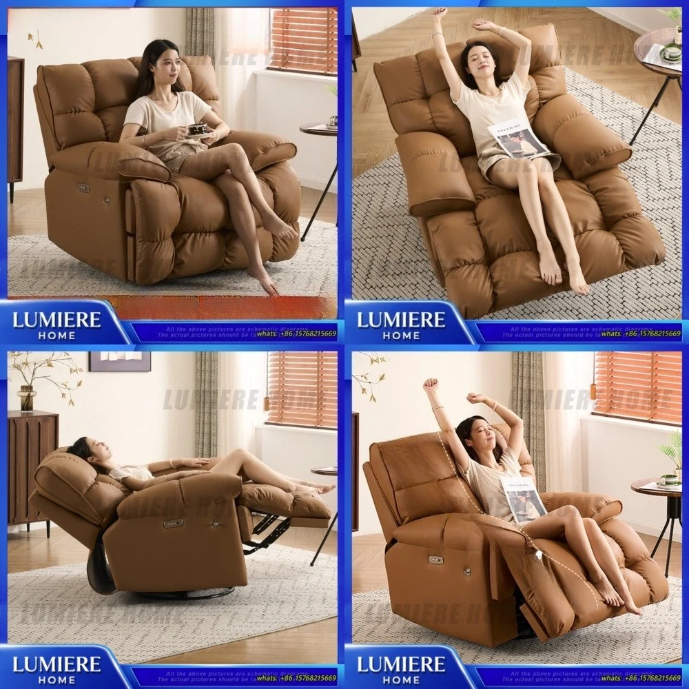 

Электрический раскладной диван-кровать с функцией массажа, одноместный, для гостиной, комфортное сиденье в стиле футон