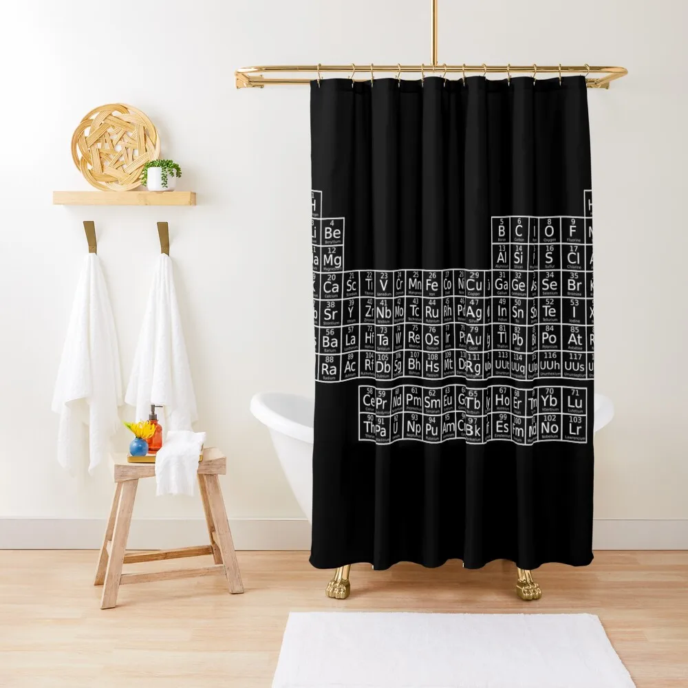 

Periodic Table of Elements (invert) Shower Curtain Shower Set For Bathroom Set For Bathroom Cute Shower Curtain