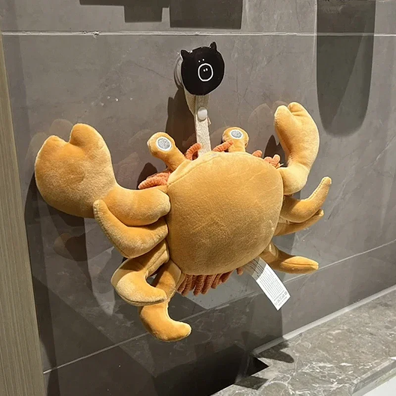 Cartoon Krab Handdoek Schattige Hangende Water-Absorberende Sneldrogende Chenille Huishoudelijke Badkamer Verdikte Anti-Geur Handdoek Nieuw