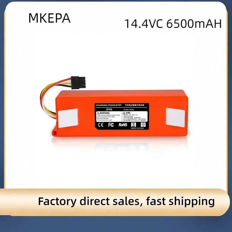 Kepah 14.4V 6500Mah Li-Ion Batterij Robot Stofzuiger Onderhoudsonderdelen Roborock S50 S51 S55